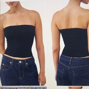 NWOT BDG URBAN OUTFITTERS Black bandeau Crop Top